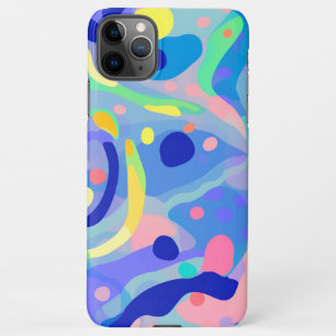 Coque iPhone 11Pro Max Cute Abstrait Pastel Neon Motif répétitif