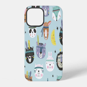 Coque iPhone 12 Cute Animal Tribal : Boho Motif