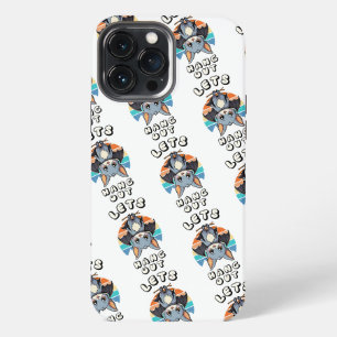 Etui iPhone 13 Pro Max Cute Bat Hanging et Retro Sunset Allons-y