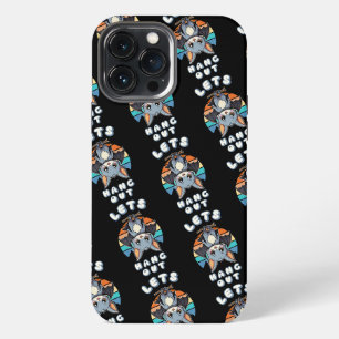 Etui iPhone 13 Pro Max Cute Bat Hanging et Retro Sunset Allons-y