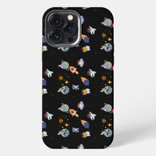 Etui iPhone 13 Pro Max Cute chaton en galaxie Étoiles Stylish Esthétique