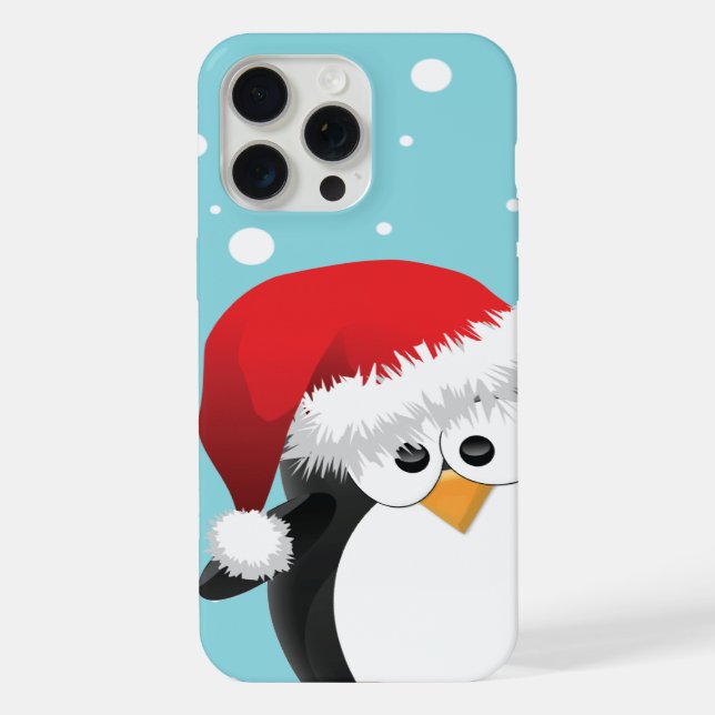 Coque iPhone Cute Christmas Penguin (Verso)