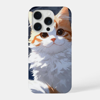Coque iPhone 15 Pro Cute Kawaii Cat