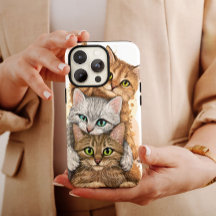 Coque iphone Cute Kittens | Adorable Amoureux des