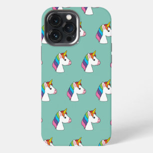 Etui iPhone 13 Pro Max Cute licorne magique avec cheveux colorés