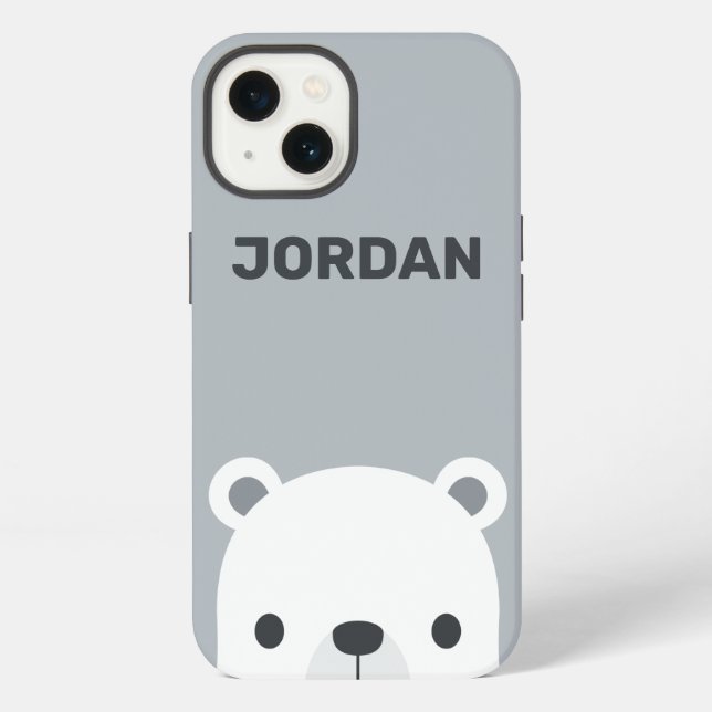 Coque iPhone Cute Little Polar Bear (Verso)