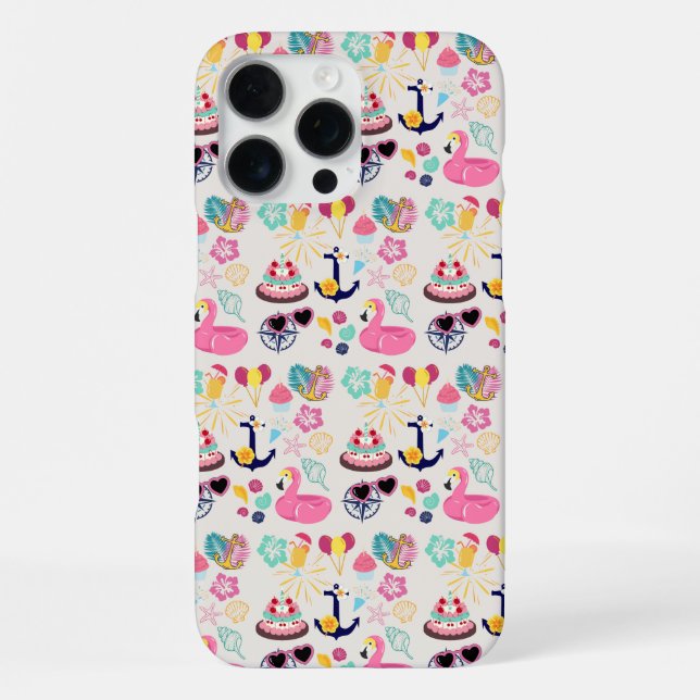 Coque iPhone Cute Nautical Birthday (Verso)