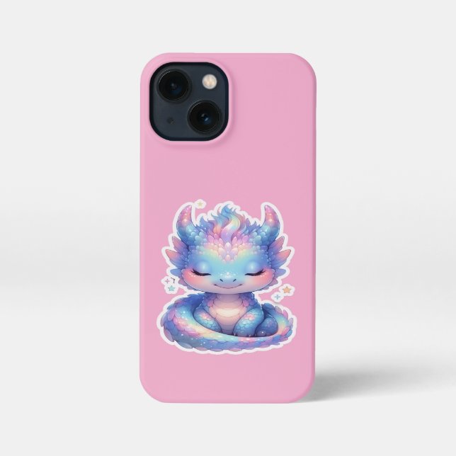 Coque iPhone Cute Pastel Baby Dragon  (Verso)