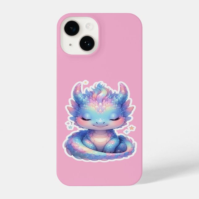 Coque iPhone Cute Pastel Baby Dragon  (Verso)