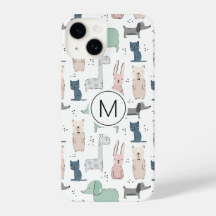 Coque Pour iPhone 14 Cute Pastel Baby Motif animal