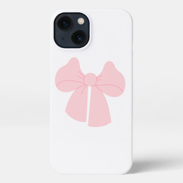 Coque iPhone Cute Pink Ribbon Bow Cover (Verso)