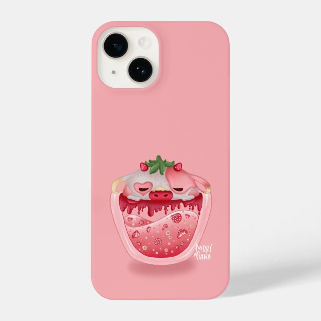 Coque iPhone Cute Strawberry Phone Case – Pink Design (Verso)