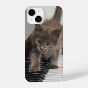 Coque Pour iPhone 14 Cutest Baby Animals   Kitten on Piano