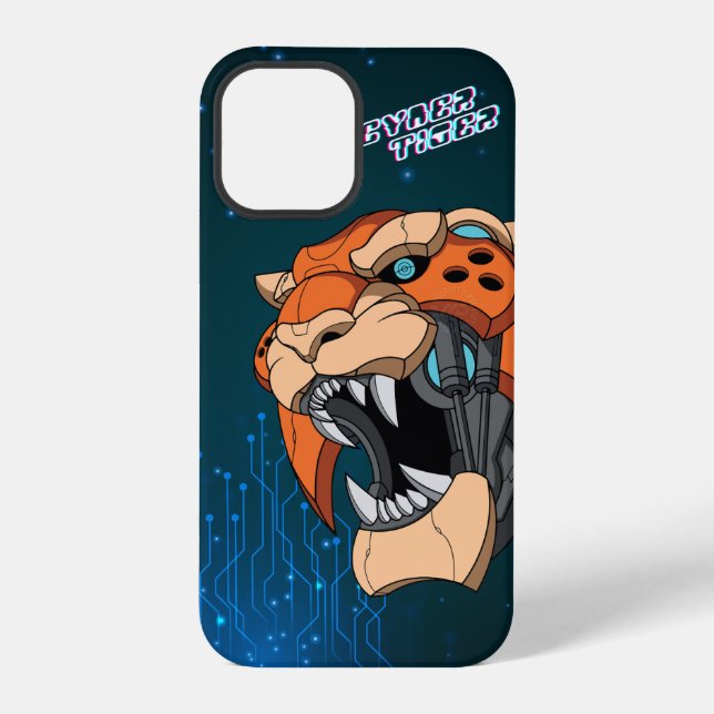 Coque iPhone Cyber Tiger | (Verso)