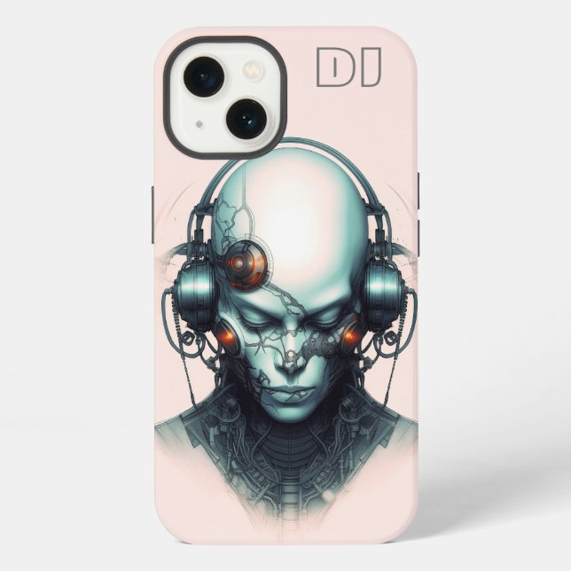 Coque iPhone Cyborg Cyberpunk Dj (Verso)
