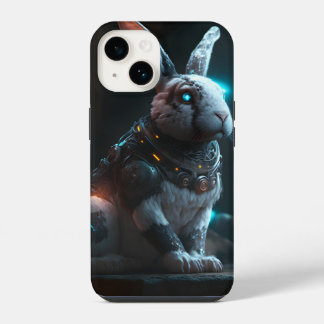 Coque Pour iPhone 14 Cyborg Rabbit