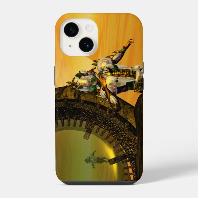 Coque iPhone CYBORG TITAN,DESERT HYPERION Science-fiction Sci-f (Verso)