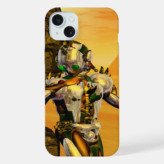 Coque iPhone CYBORG TITAN,DESERT HYPERION Science-fiction Sci-f (Verso)