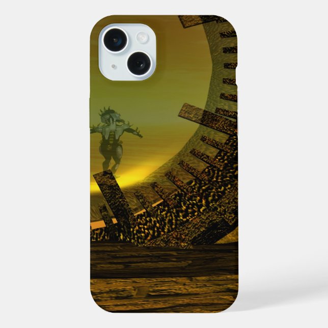 Coque iPhone CYBORG TITAN,DESERT HYPERION Science-fiction Sci-f (Verso)