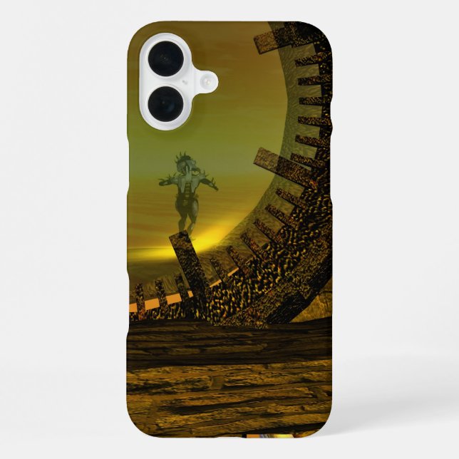 Coque iPhone CYBORG TITAN,DESERT HYPERION Science-fiction Sci-f (Verso)