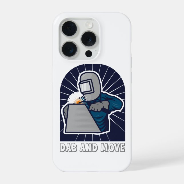 Coque iPhone Dab et mouvements drôles Art du soudage TIG (Verso)