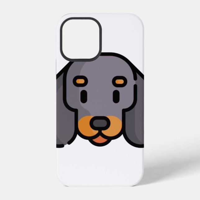 Coque iPhone Dachshund (Verso)