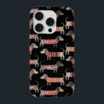 Coque iPhone 15 Pro Dachshund Saucisse Chien foncé<br><div class="desc">Mignonne petite saucisse Dachshund ou des chiens édulcorés en laine. Parfait pour les amoureux de les chiens,  les mamans à chiens,  les papas à chiens et les marcheurs de chiens. Art original de Nic Squirrell.</div>