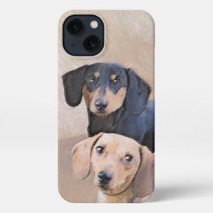 Etui iPhone 13 Dachshund (Smooth) Peinture - Art Chien original