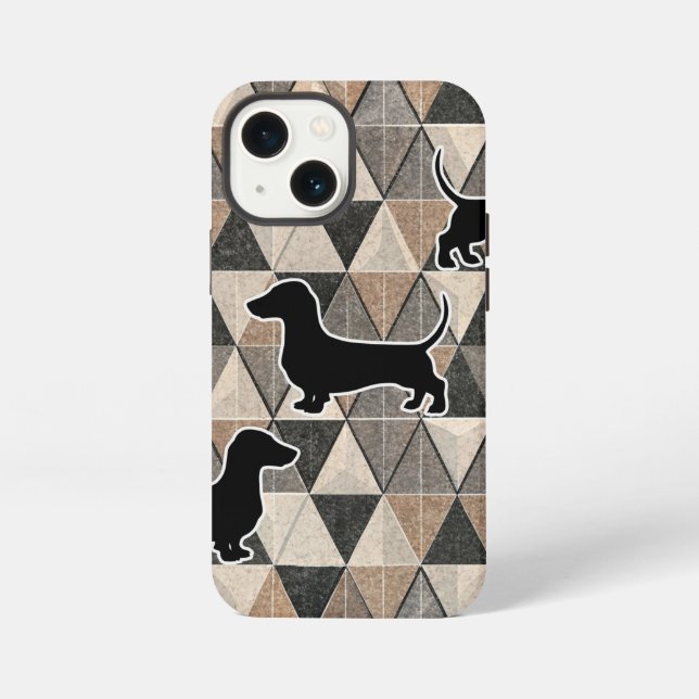 Coque iPhone Dachshund Walking (Verso)