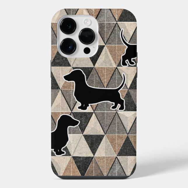 Coque iPhone Dachshund Walking (Verso)