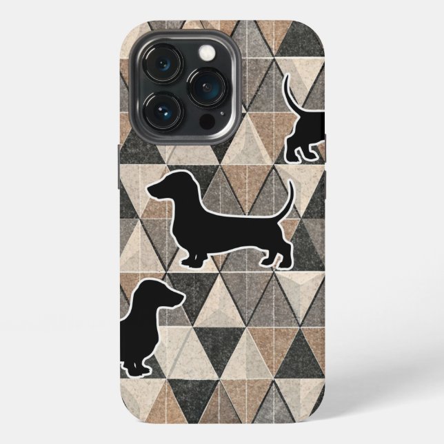 Coque iPhone Dachshund Walking (Dos)