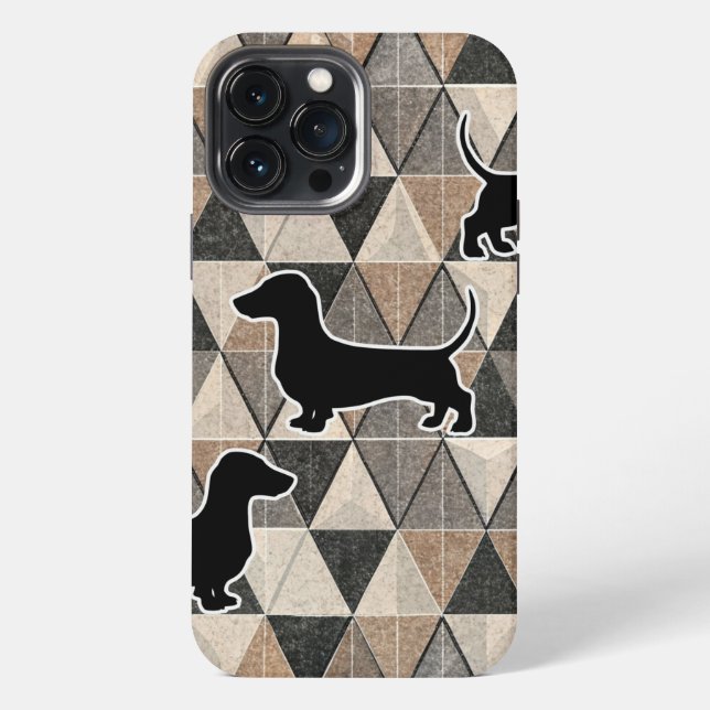 Coque iPhone Dachshund Walking (Verso)
