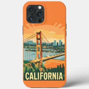Coque iphone d'affiche Vintage voyage de Californi