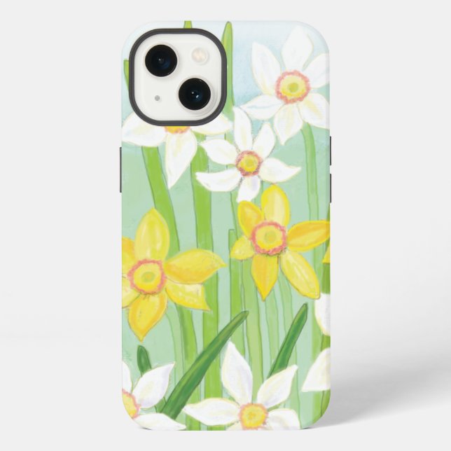 Coque iPhone Daffodiques de printemps (Verso)