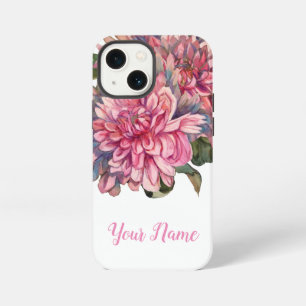 Etui iPhone 13 Mini dahlias fleurs