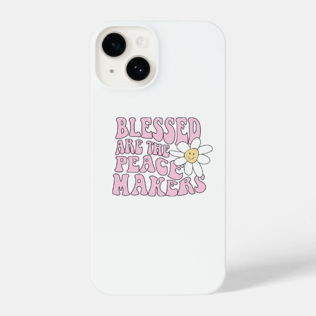 Coque iPhone Daisy et les artisans de la paix Slogan (Verso)