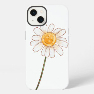 Etui iPhone 13 Daisy – Illustration de fleur sauvage rustique
