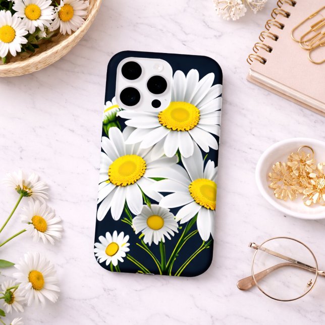 Coque iPhone Daisy Moderne Réaliste  (Créateur téléchargé)