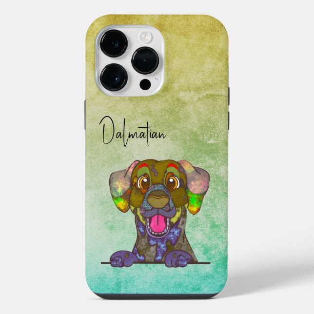 Coque iPhone Dalmatien, Coque-coque iphone à visage laid (Verso)