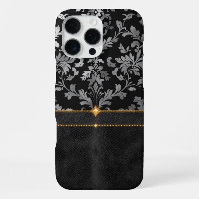Coque iPhone Damask Luxe (Verso)