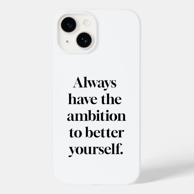 Coque iphone d'ambition (Verso)