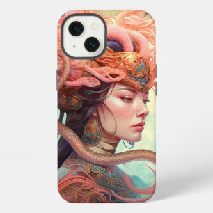 Etui iPhone 13 Dame aux cheveux de serpent Fantastique Art
