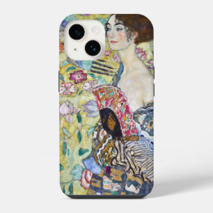 Coque Pour iPhone 14 Dame avec un ventilateur, Gustav Klimt