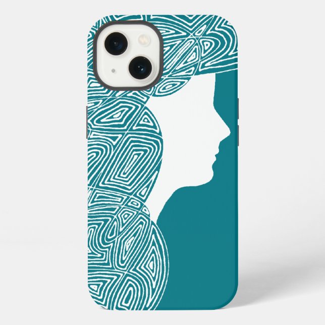 Coque iPhone Dame Banque d'Alimentation (Verso)