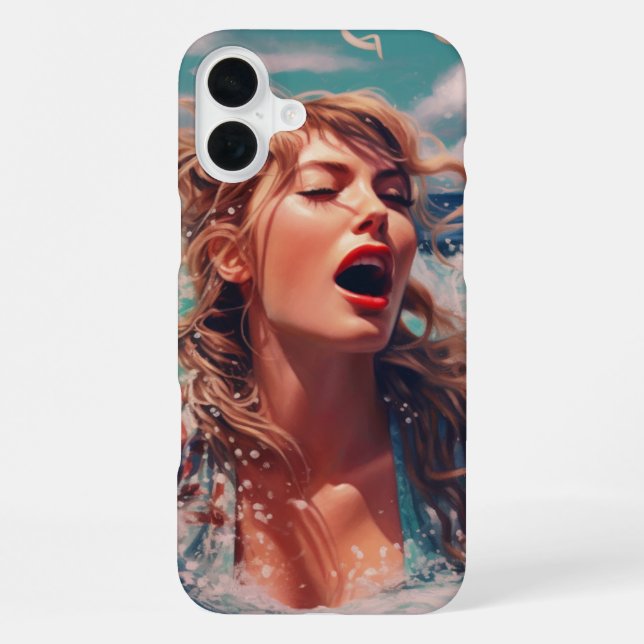 Coque iPhone Dame chantante (Verso)