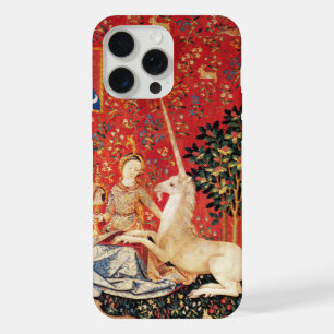 Coque iPhone 15 Pro Max DAME ET LICORNE Animaux de Fantaisie Floral Vert R