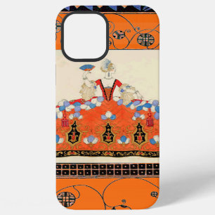 COQUE iPhone 12 PRO MAX DAME ORANGE TOURBILLONS /CONCEPTEUR DE COSTUMES DE