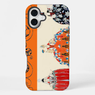 COQUE iPhone 16 PLUS DAME ROCOCO ART DÉCO BEAUTÉ CRÉATION DE COSTUMES
