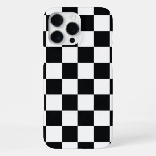 Coque iPhone 16 Pro Max Damier Noir et Blanc Classique