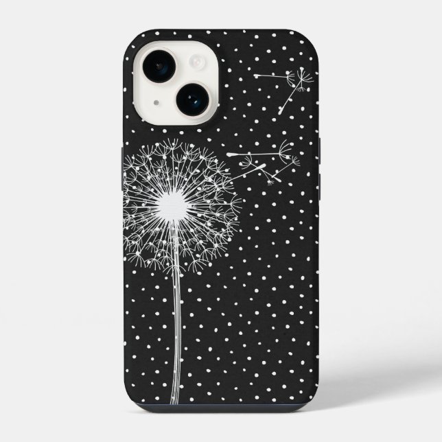 Coque iPhone Dandelion Sur Pois (Verso)